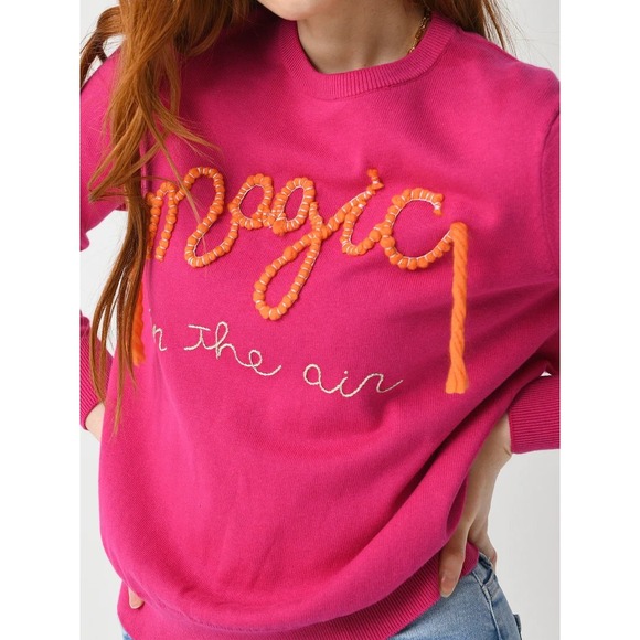 NEW Lingua‎ Franca Magic in the Air crewneck sweater size XS cotton silk blend